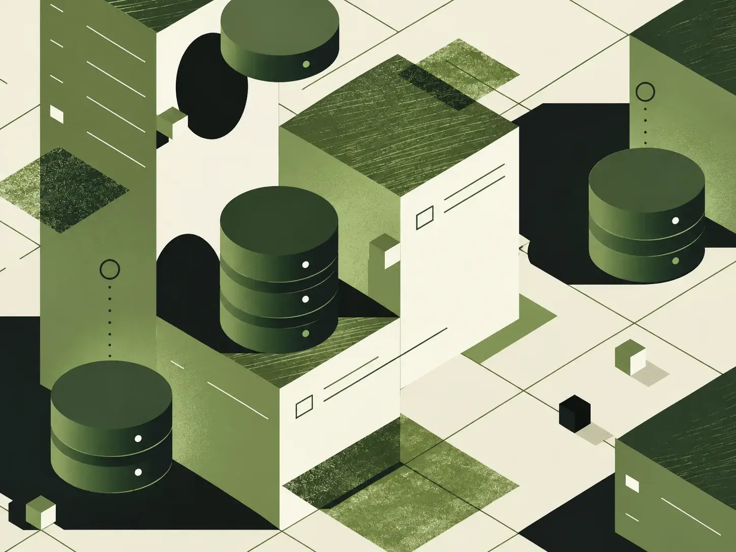 Abstract database illustration
